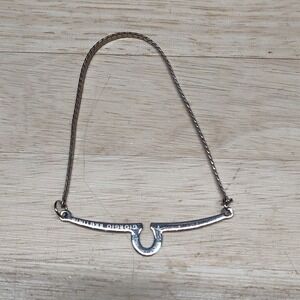 Vintage estate signed Giorgio Brutuni coat hanger bracelet fashion